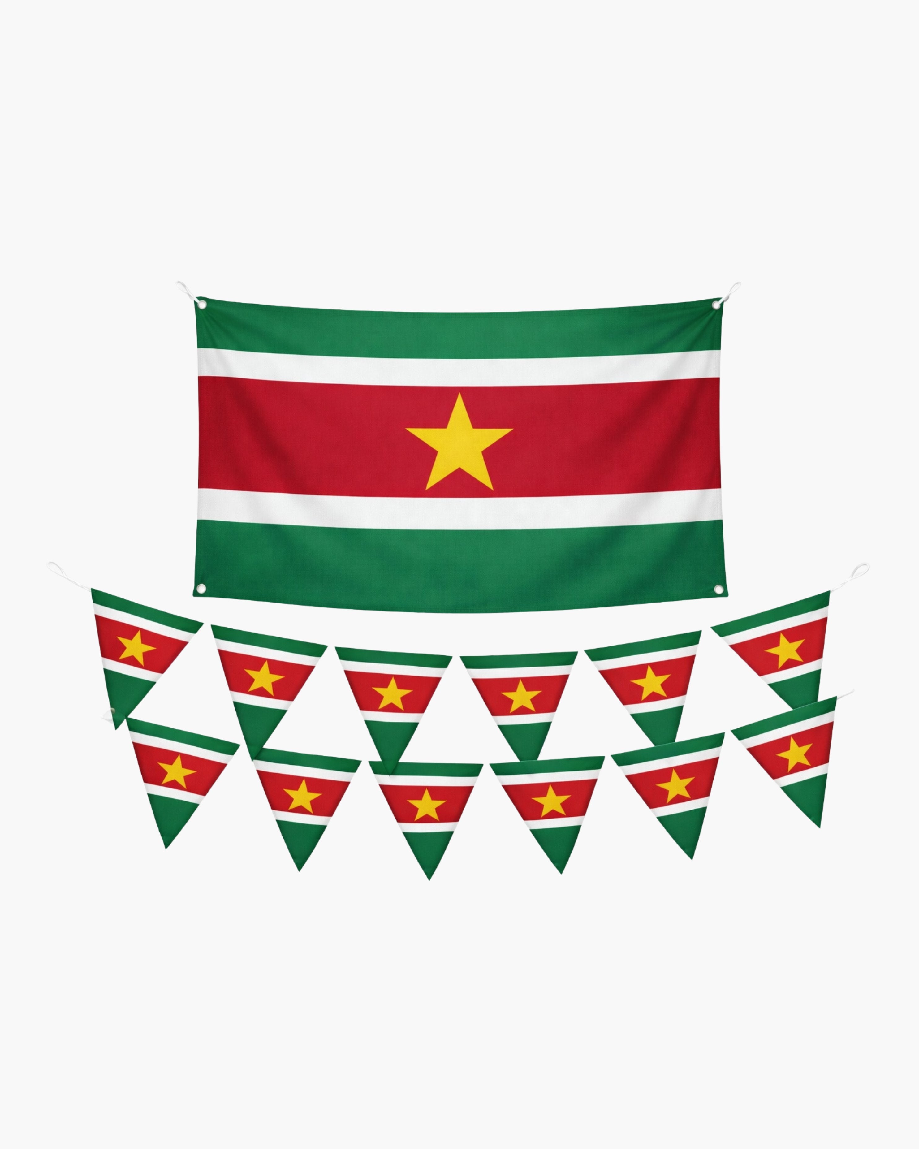 Suriname Vlag + Slingers