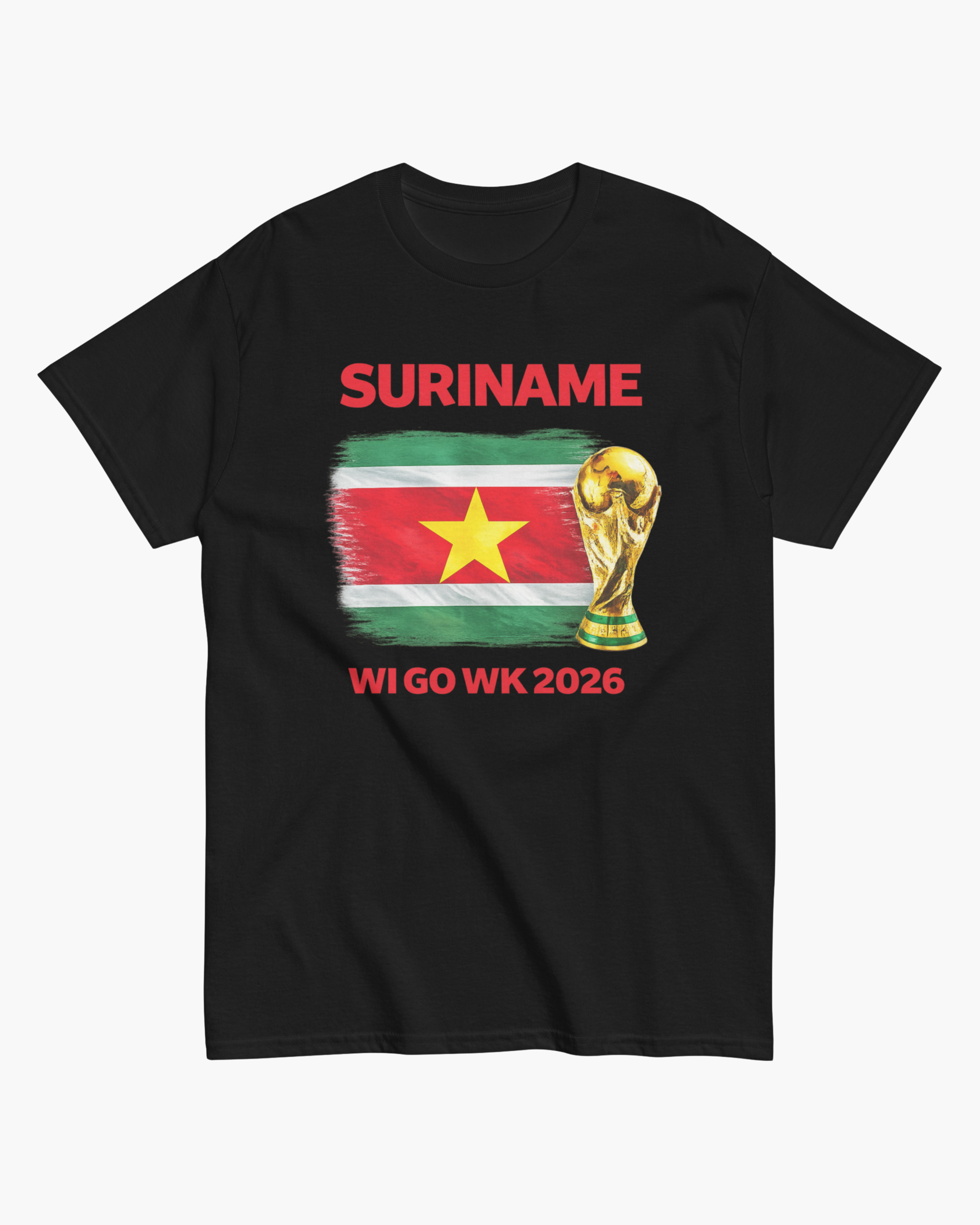 Suriname Zwart T-Shirt Wi Go WK 2026